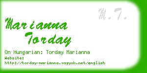 marianna torday business card